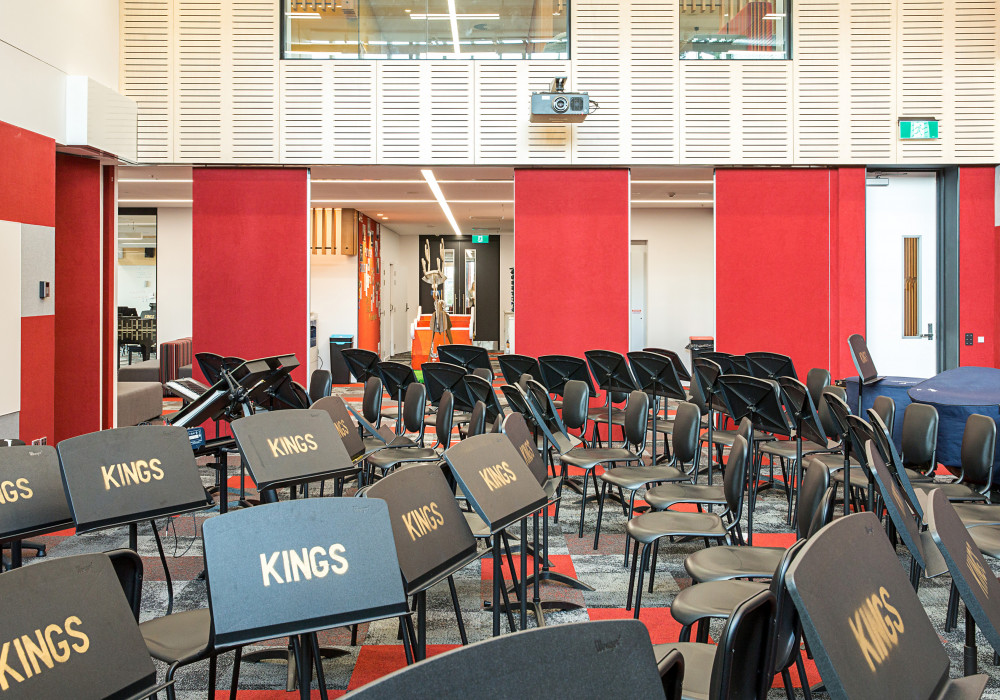 Movable Walls Bring Flexibility to Multi-Purpose Music Space
