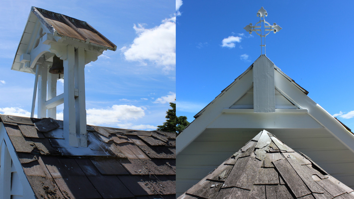 Original tiles were broken and leaking due to weather impact over the years.