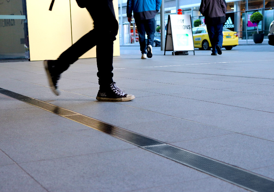 Allproof Polymer Concrete Channel Drainage Used in South Wharf Precinct