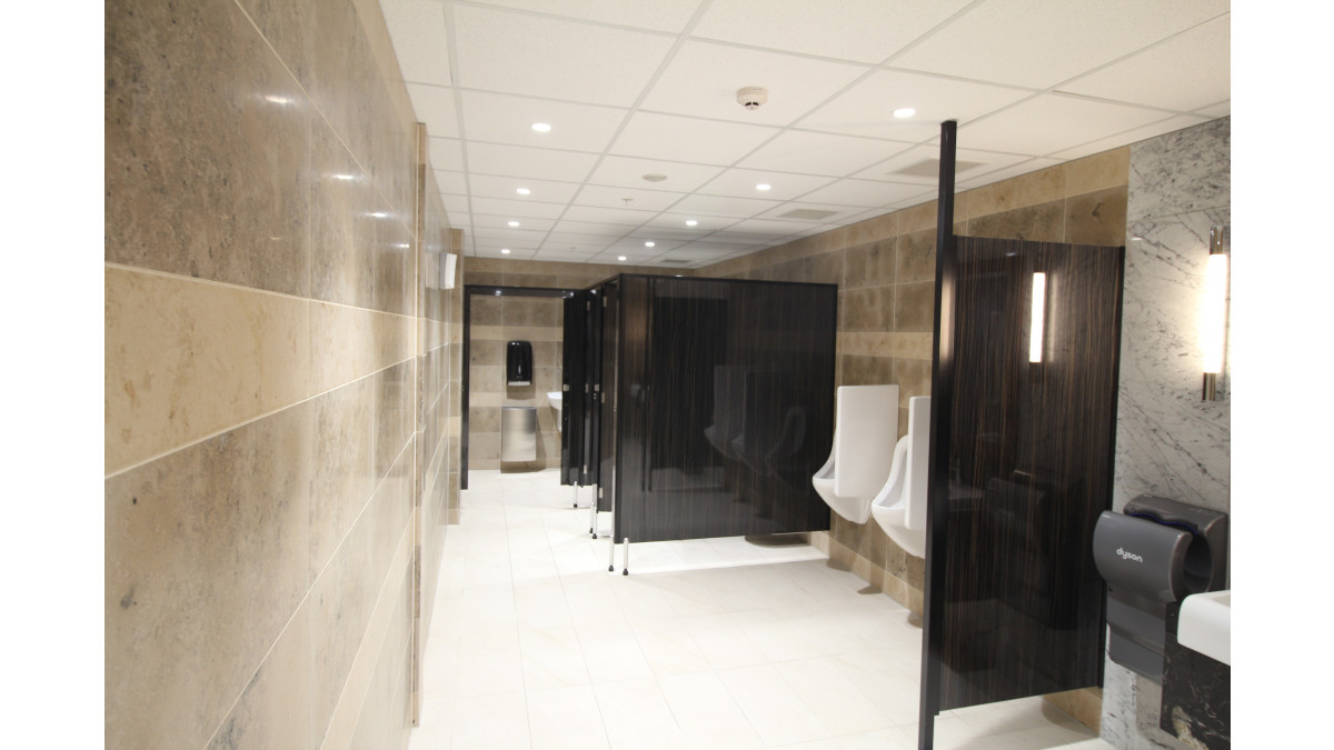 SkyCity Theatre Bathroom including Privacy Screen.