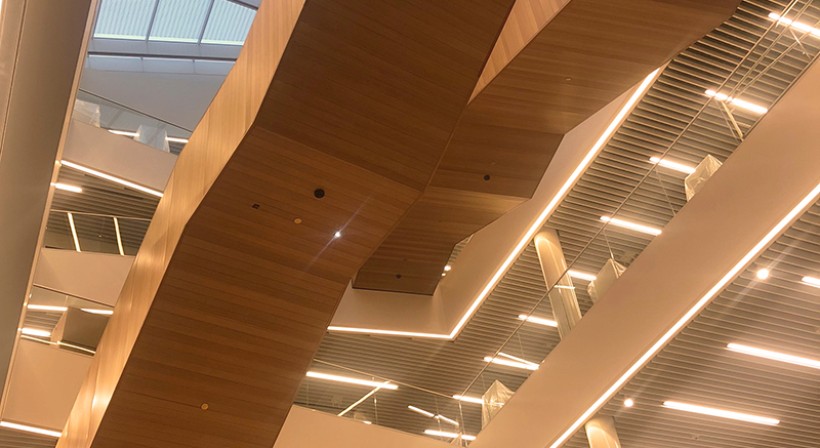 T&R Aluminium Ceilings Feature in Tūranga Library