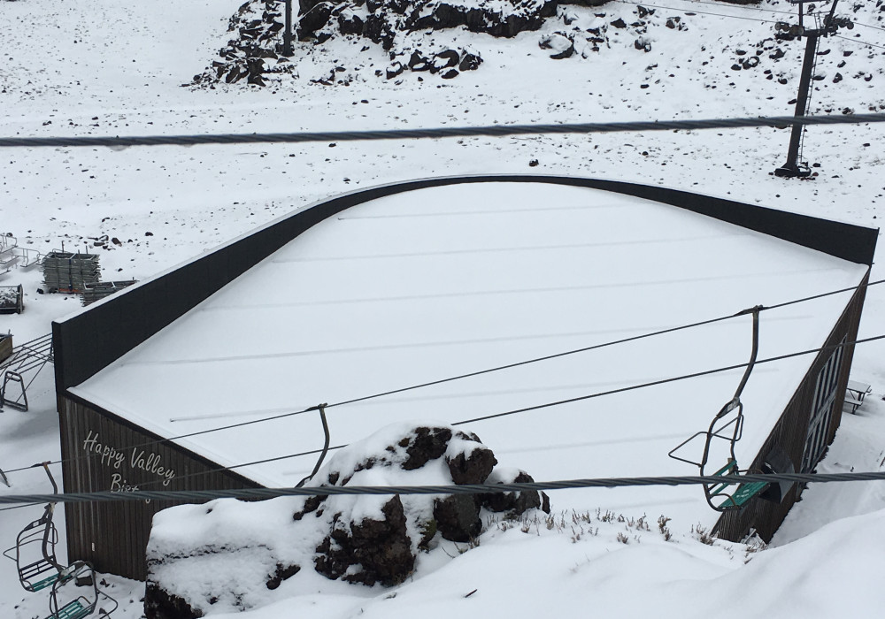 Aquaknight Drains Complete Warm Roof System at Whakapapa