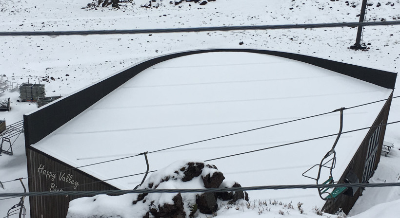 Aquaknight Drains Complete Warm Roof System at Whakapapa