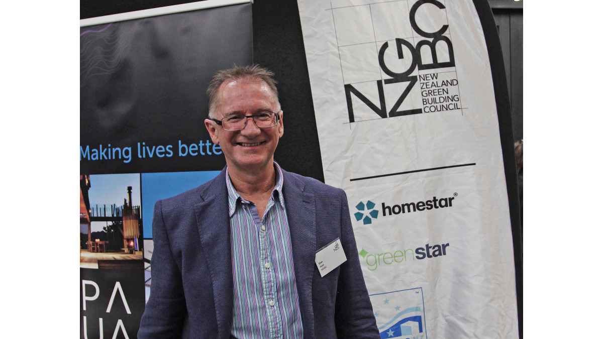 Mr Eioin Scott, of the NZGBC, who outlined the HomeFit scheme.