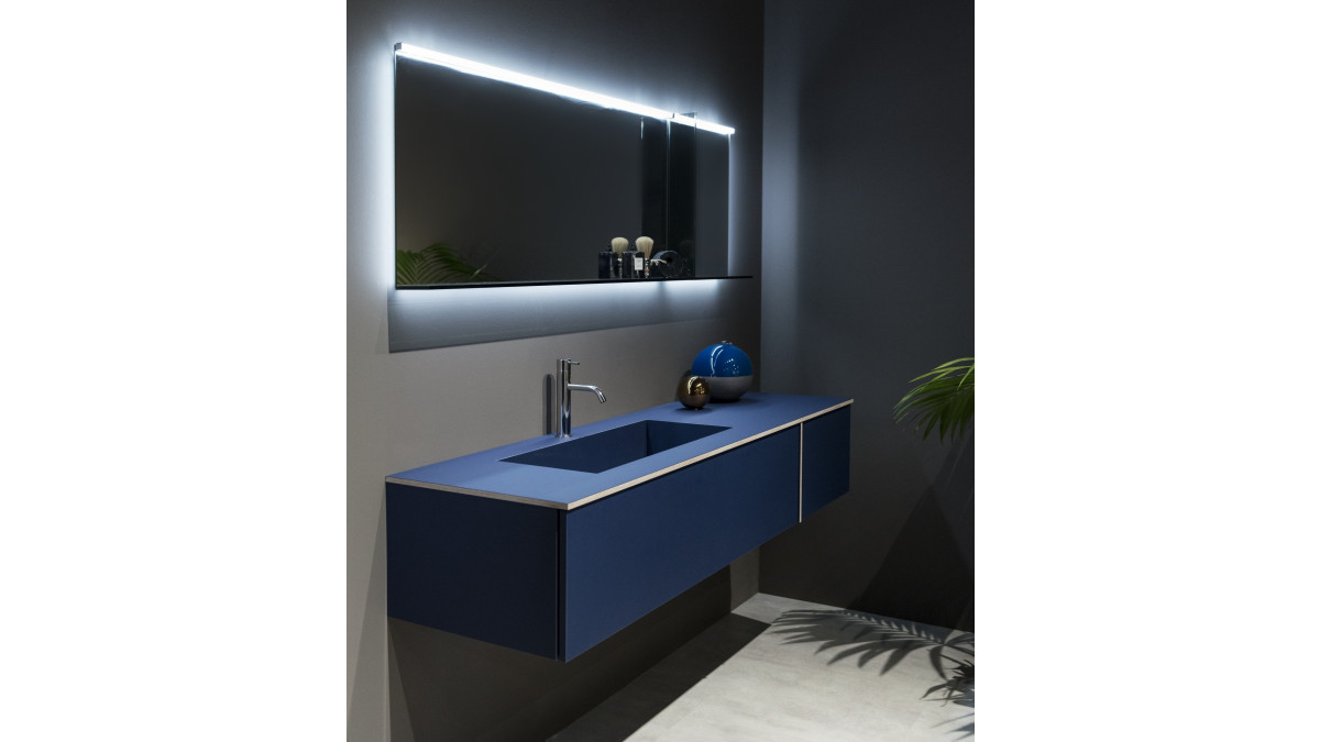 Fenix NTM — Bathroom Vanity in Blu Fes.