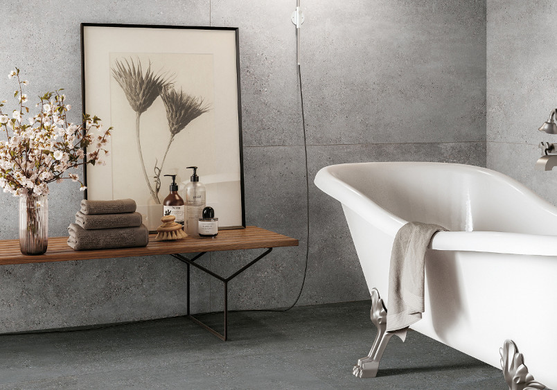 Create a Concrete Look with Block and Mold Tiles