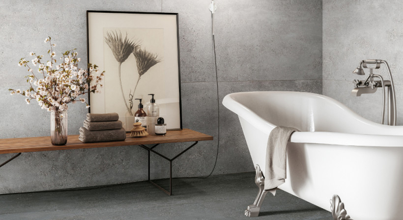 Create a Concrete Look with Block and Mold Tiles