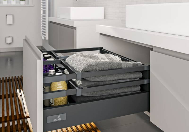 Maximise Storage in the Bathroom with Hettich