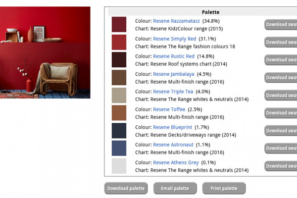 Design Tools to Help Designers Choose Resene Paints and Colours
