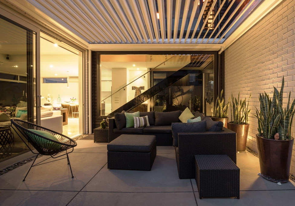 Maximise Space in Medium Density Housing with Opening Louvre Roofs