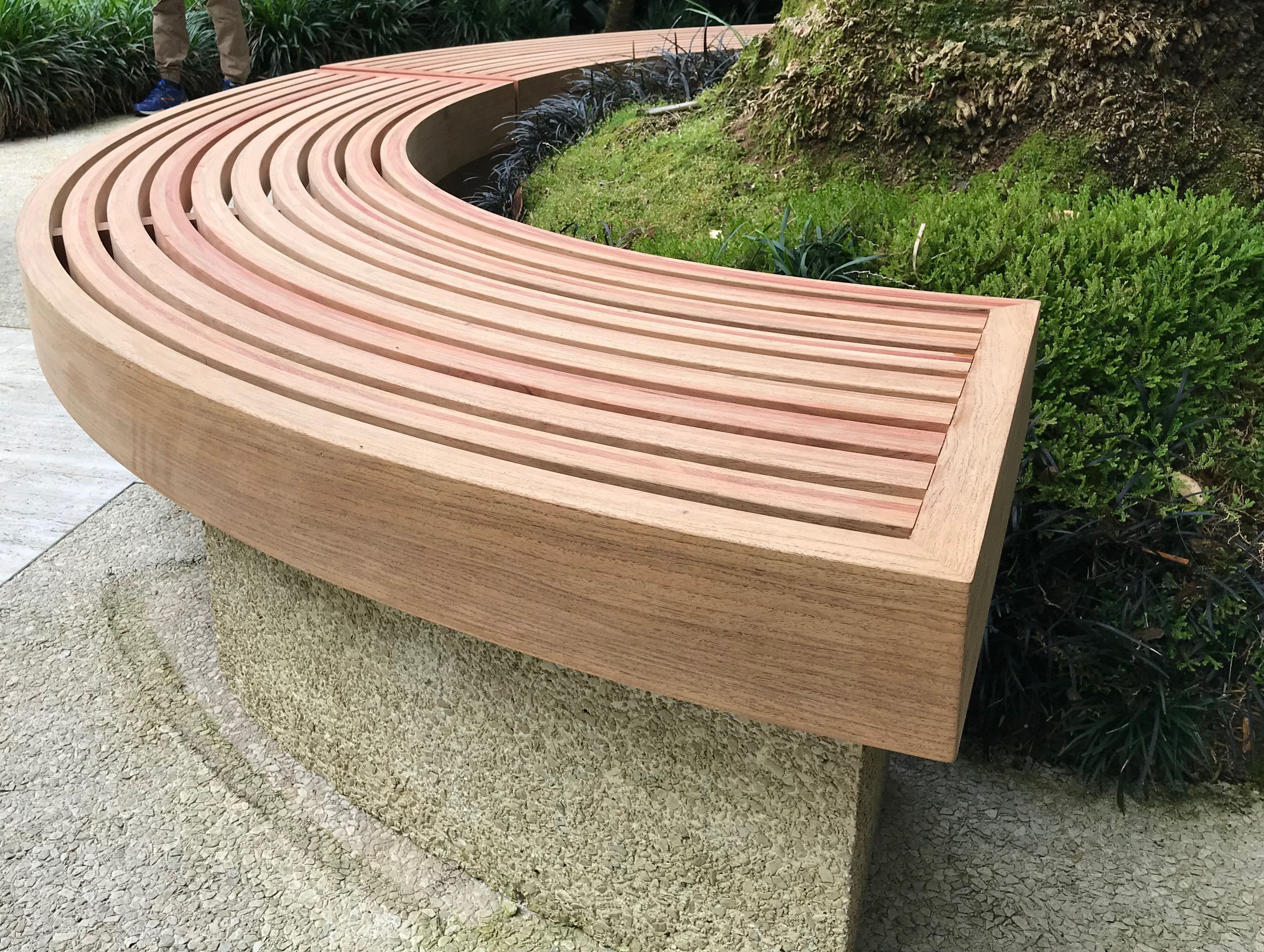 timber bench seat