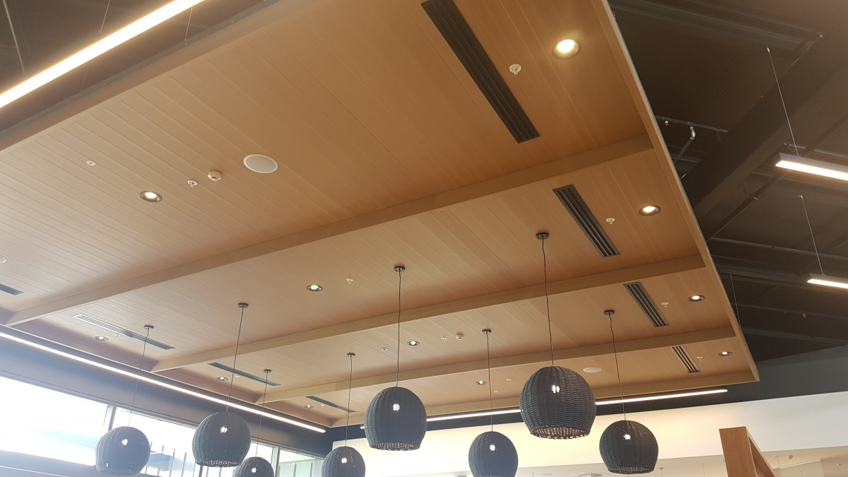 Suspended lightweight ceilings. 