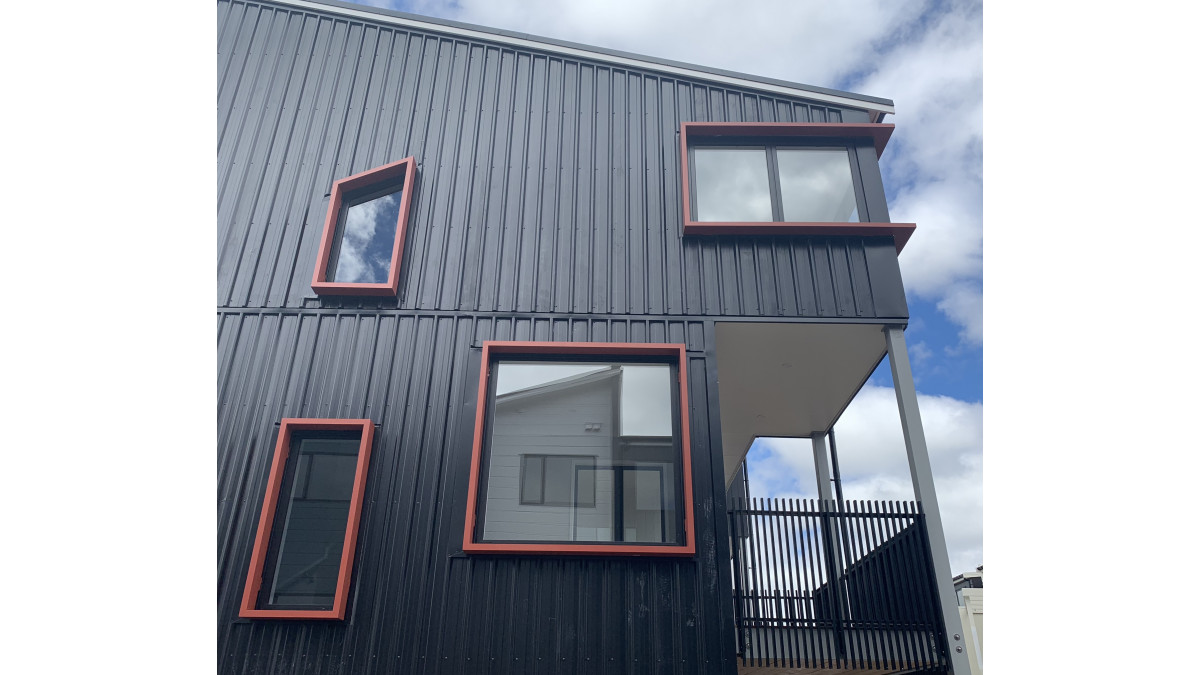 Interesting shapes and colours in Hobsonville.