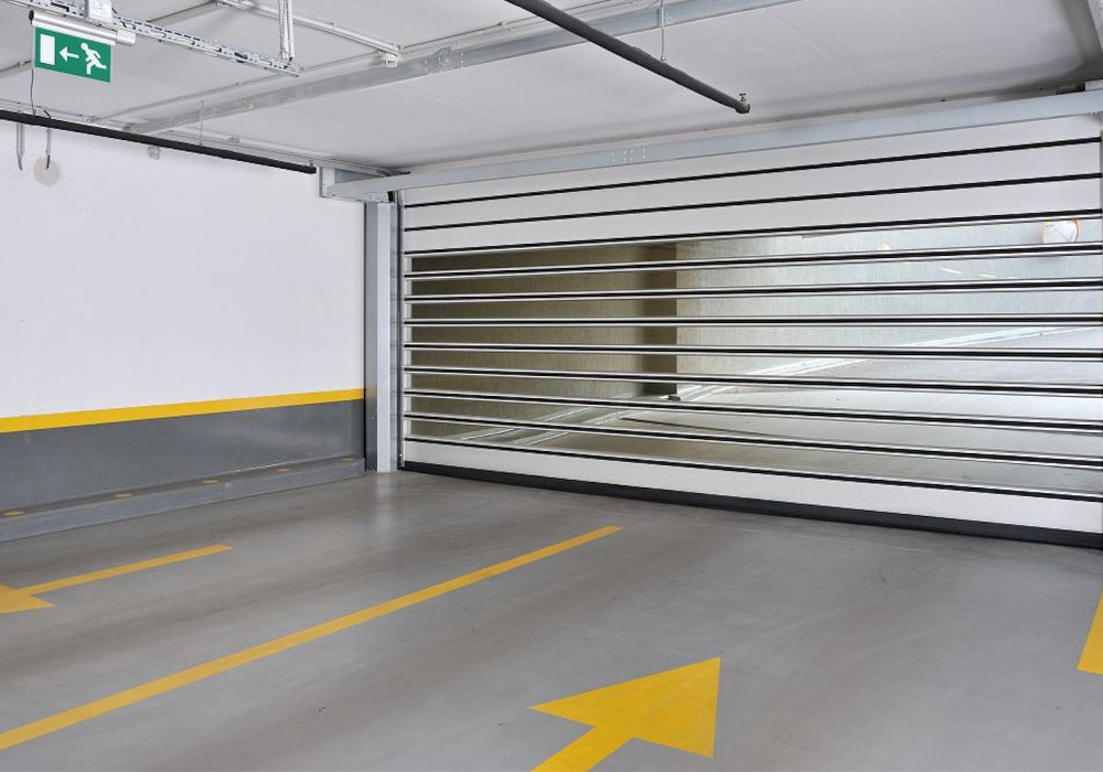 Space-saving High Speed Doors Provide Security for Apartment Tower