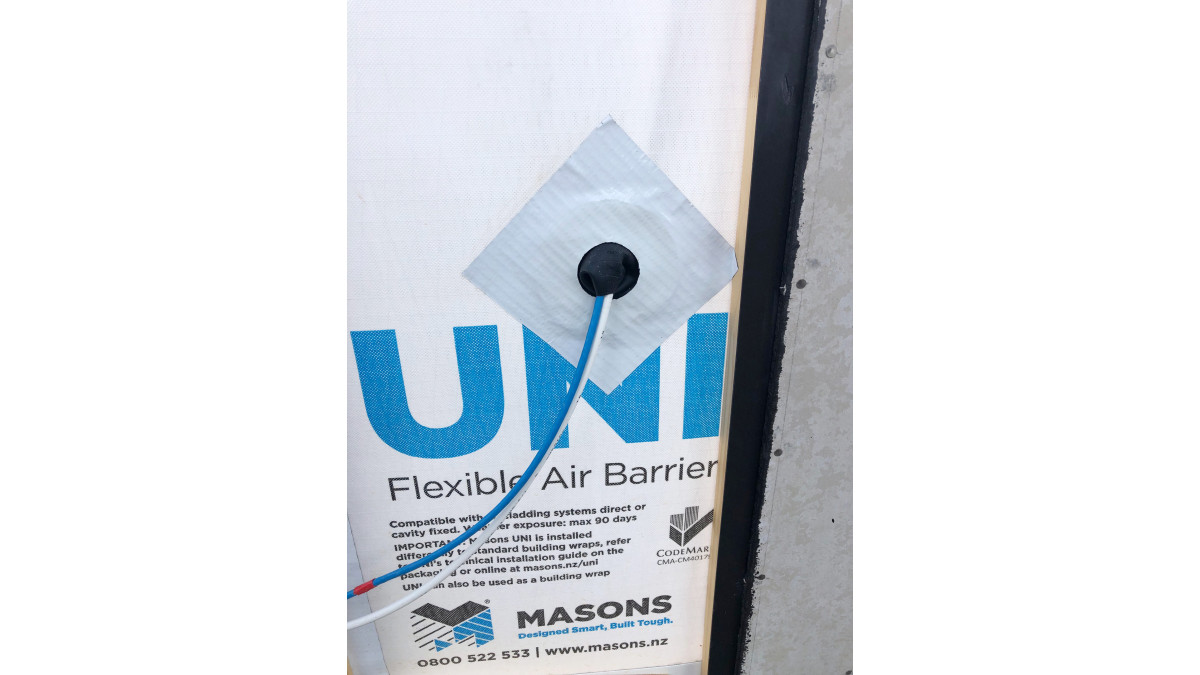 Masons penetration seals fitted to all penetrations through the air barrier.