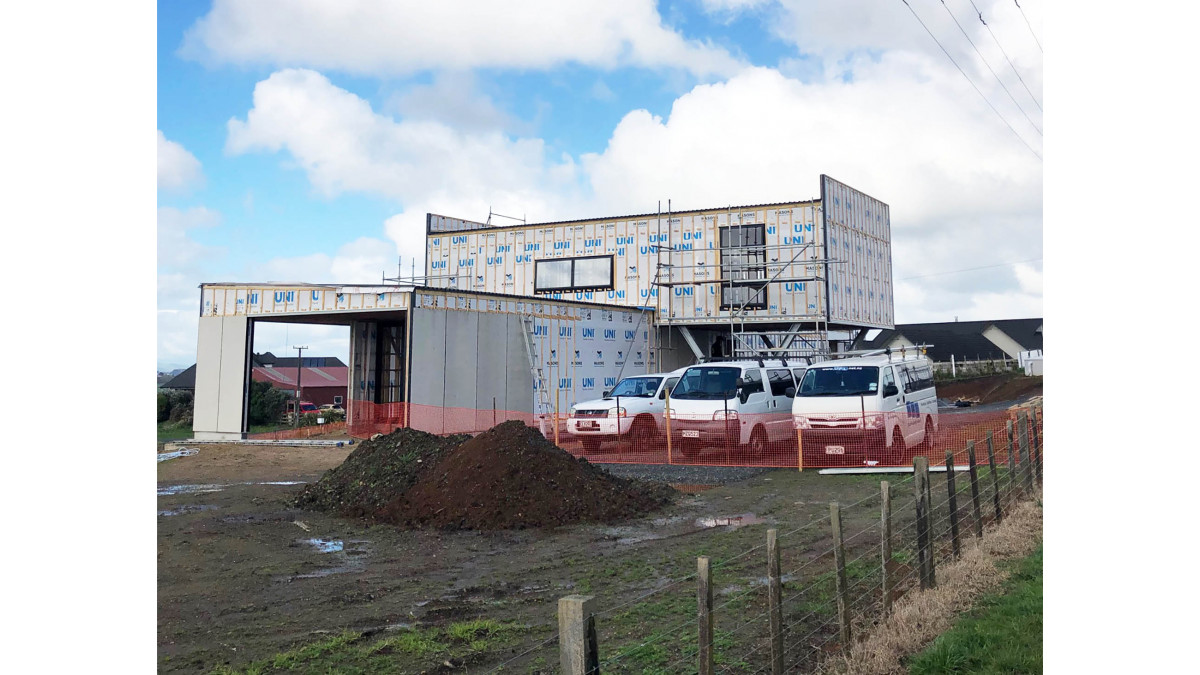 UNI in-situ roof on and joinery in. Installed with continuous vertical timber battens.