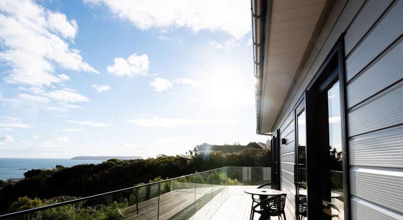 Titanium-Look Downpipes Selected for Coastal Wellington Home