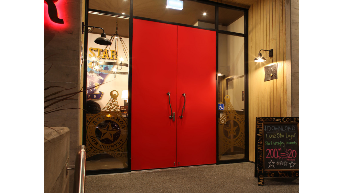 Commercial Plasma Door.