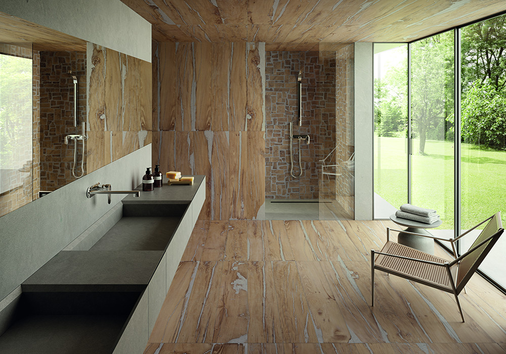 The Alter Collection Combines Timber Texture with Porcelain Resilience