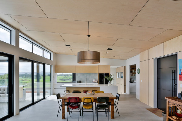 Ply Panels Enhance Natural Flow of Pukekohe Home