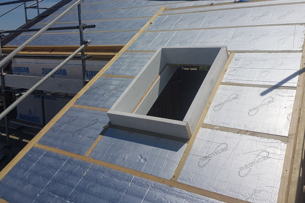 PIR Insulation Board Achieves High R-Values for Skillion Roof Installation