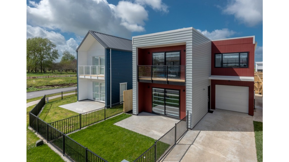 Individual houses on residential development.