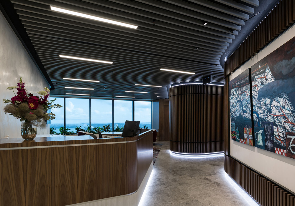 New Polished Plaster Finish Enhances Inner City Office