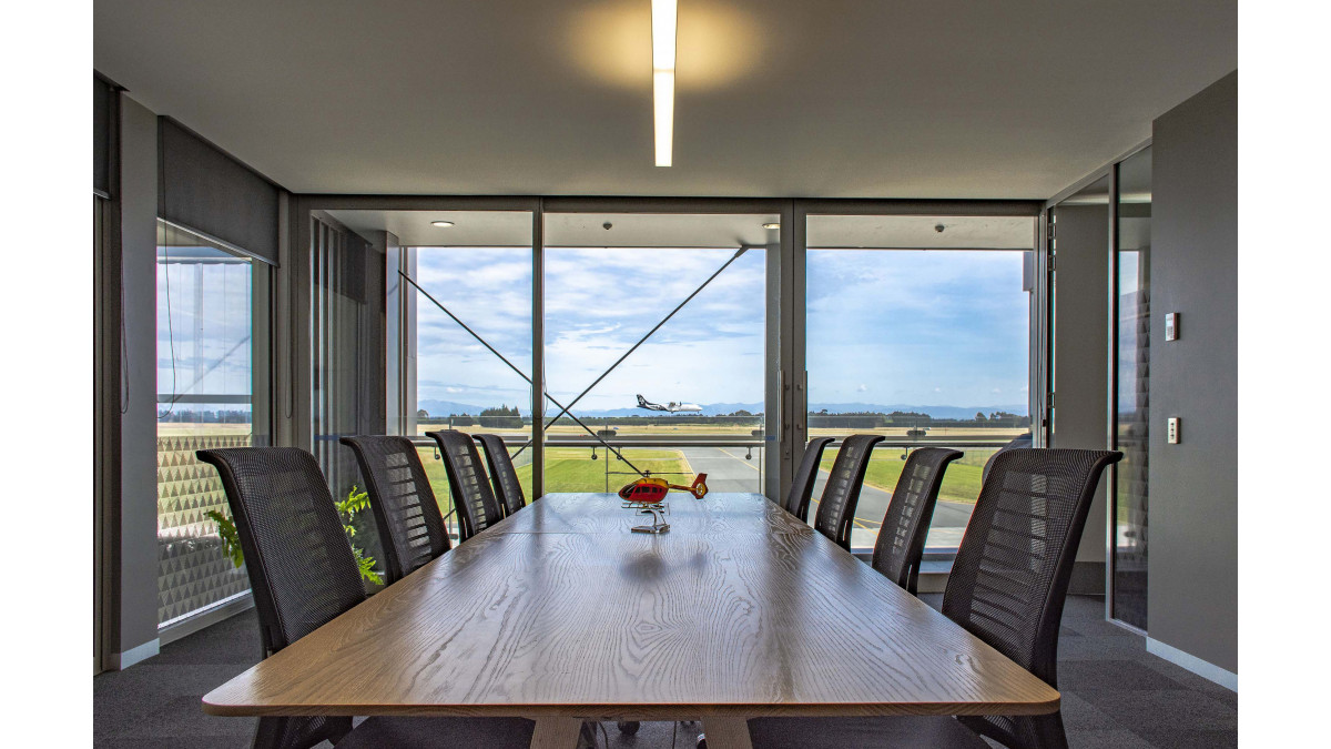 The boardroom with APL Architectural Series sliding doors beyond.