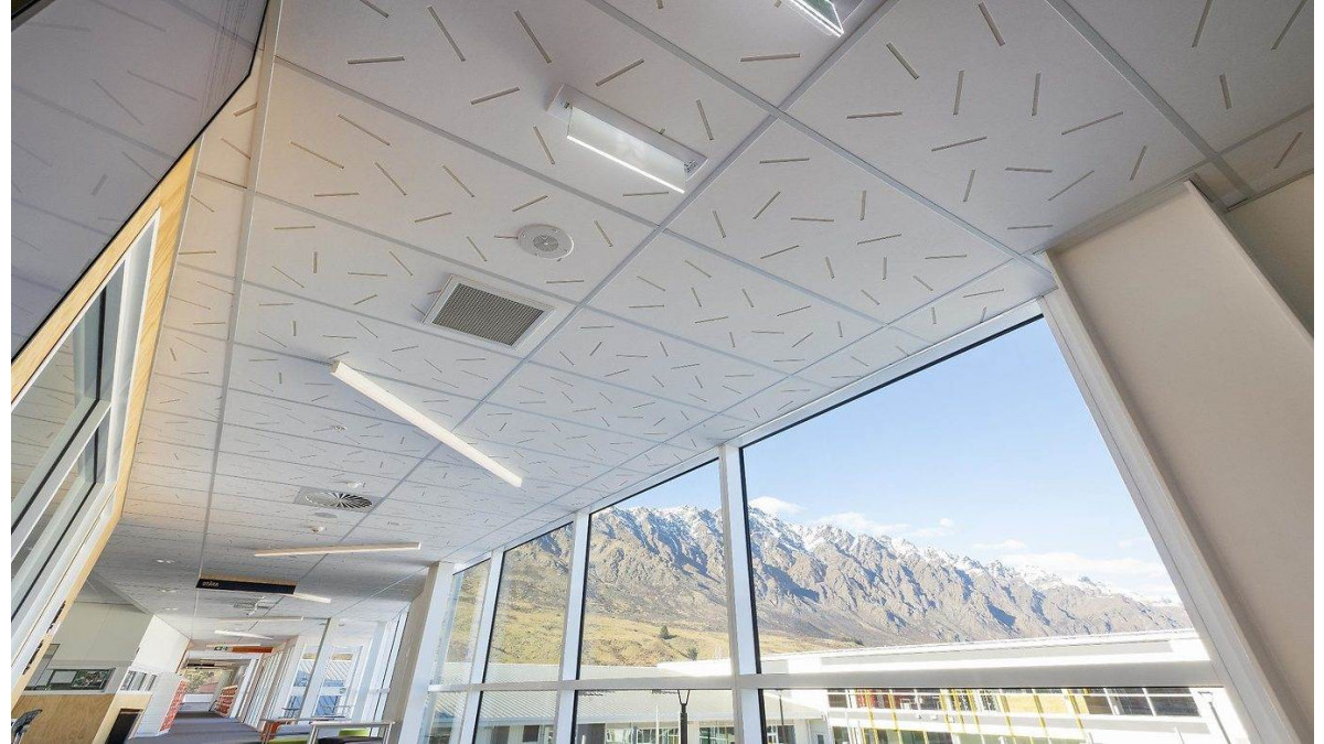 Whakatipu School features Triton with Sonaris perforated laminate.