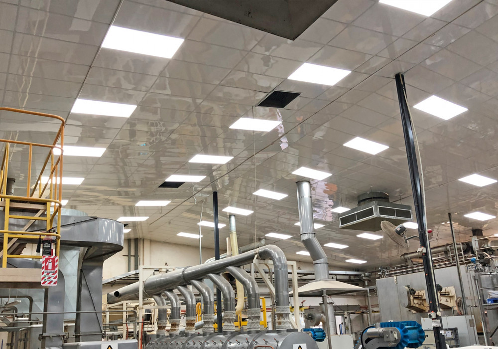 Antimicrobial Ceiling Retrofit for Food-Processing Plant