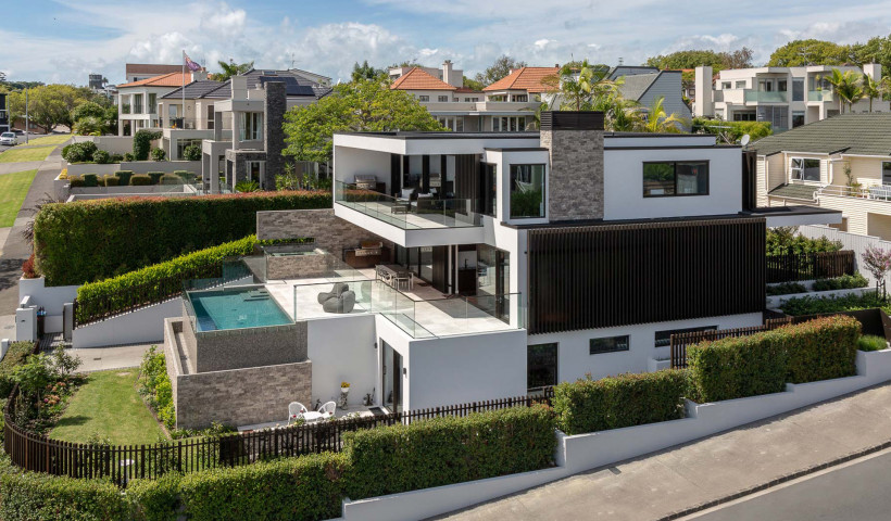 St Heliers Bay House Demands Flawless Rendered Exterior