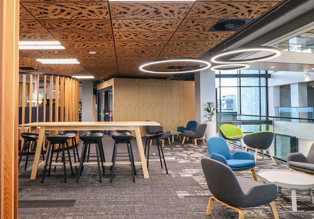 Décortech Acoustic Perforations Enhance Office Fit-Out