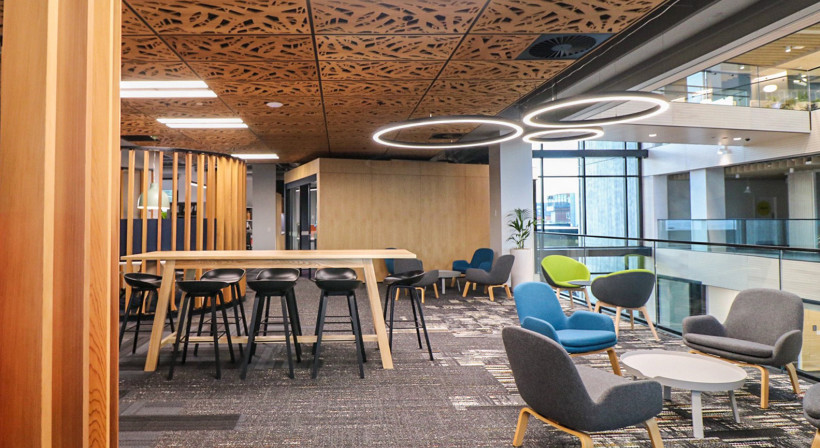 Décortech Acoustic Perforations Enhance Office Fit-Out