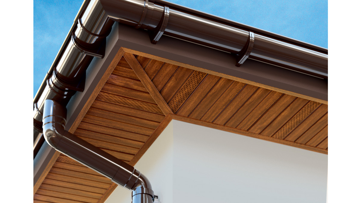 Masons Soffit Lining in brown. 