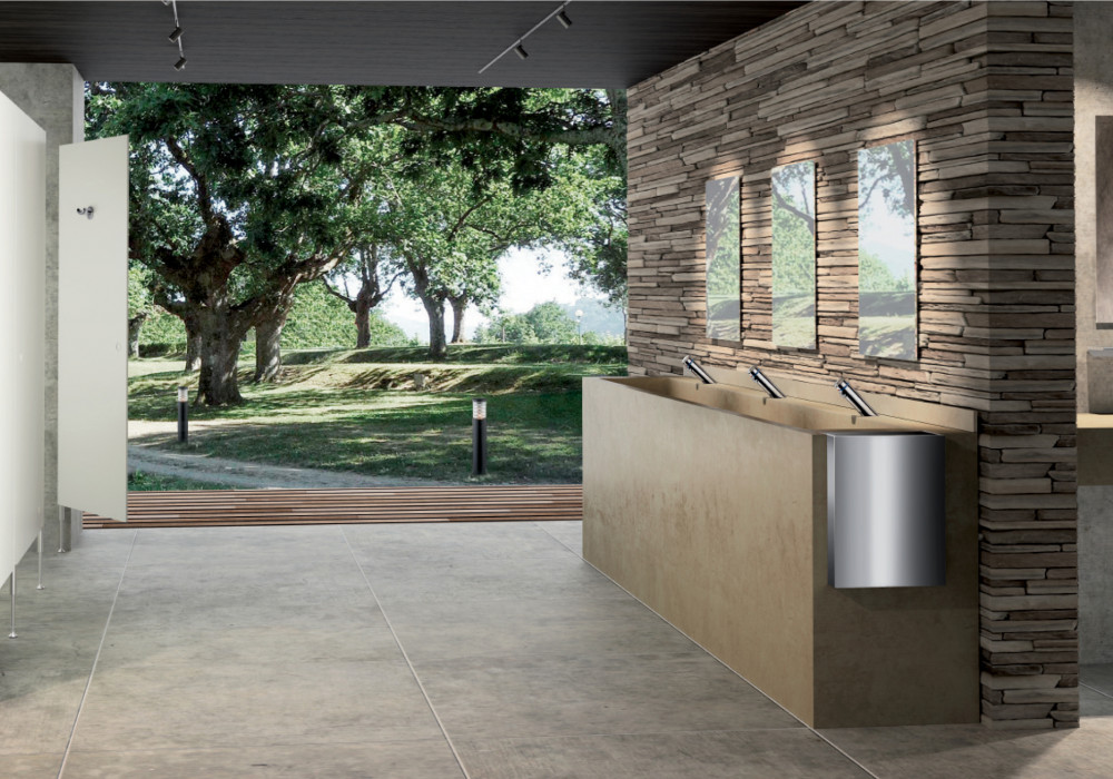 Delabie Water Saving Basin Controls for Public and Commercial Bathrooms