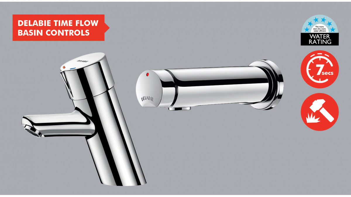 Delabie Time Flow Basin Controls DE79500 and DE741500.