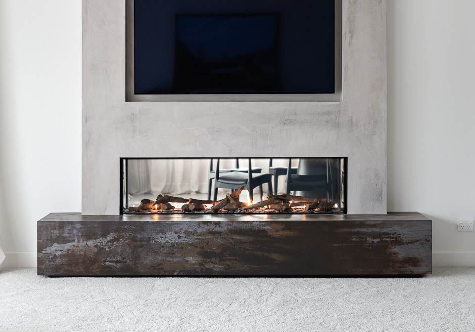 Stunning Double-Sided Fireplace Adds Sense of Luxury and Connection
