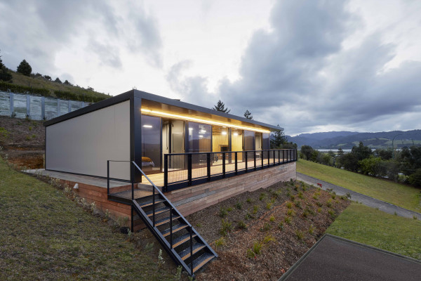 Innovative Pauanui Bach Features COLORSTEEL Both Inside and Out