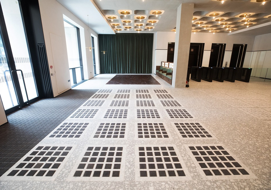 Creative Entrance Matting Design for an Elegant Reception Area