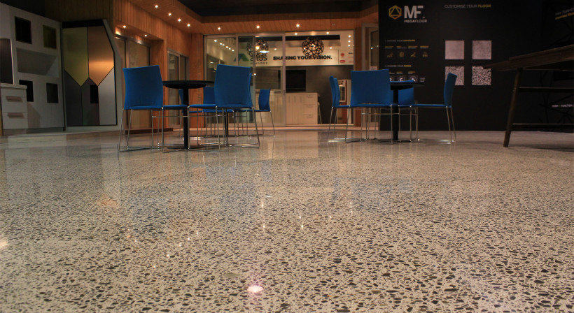 Polished Concrete Floors Add Flair in Home Ideas Centre Revamp