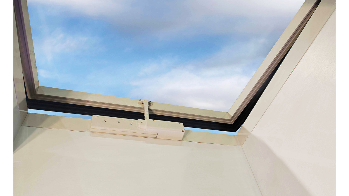 The ThermalHEART Roof Window is hinged at one end.