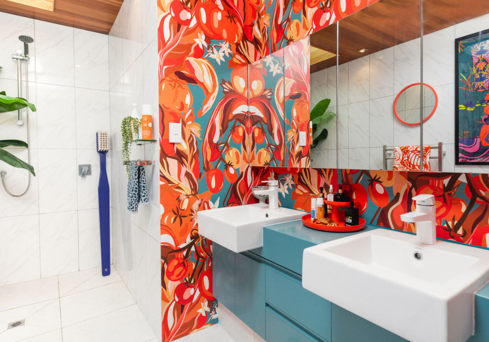 Colourful Bathroom Revamp Features The Dulux Renovation Range