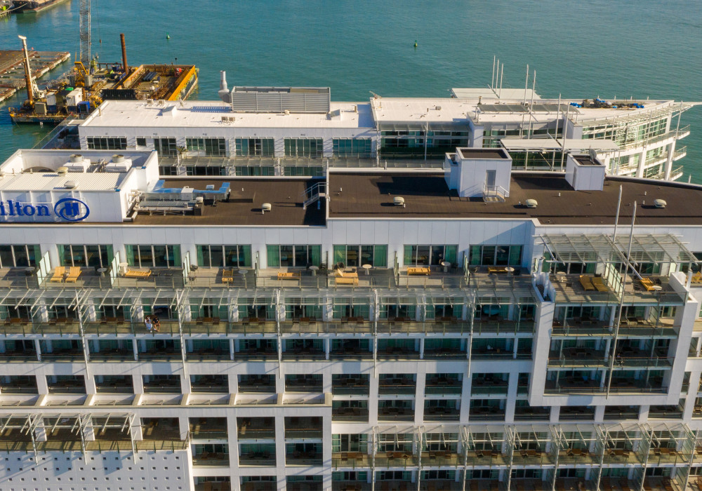 An Energy-Efficient, Cost-Effective Warm Roof System for Hilton Hotel