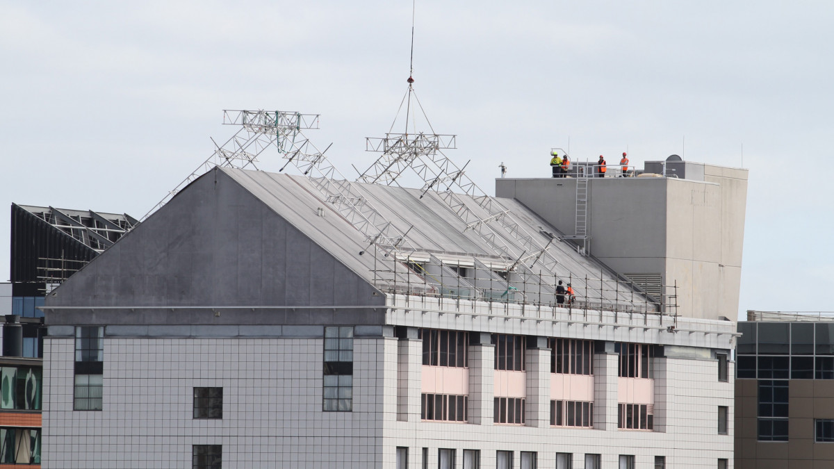 Crowne Plaza Roof. 