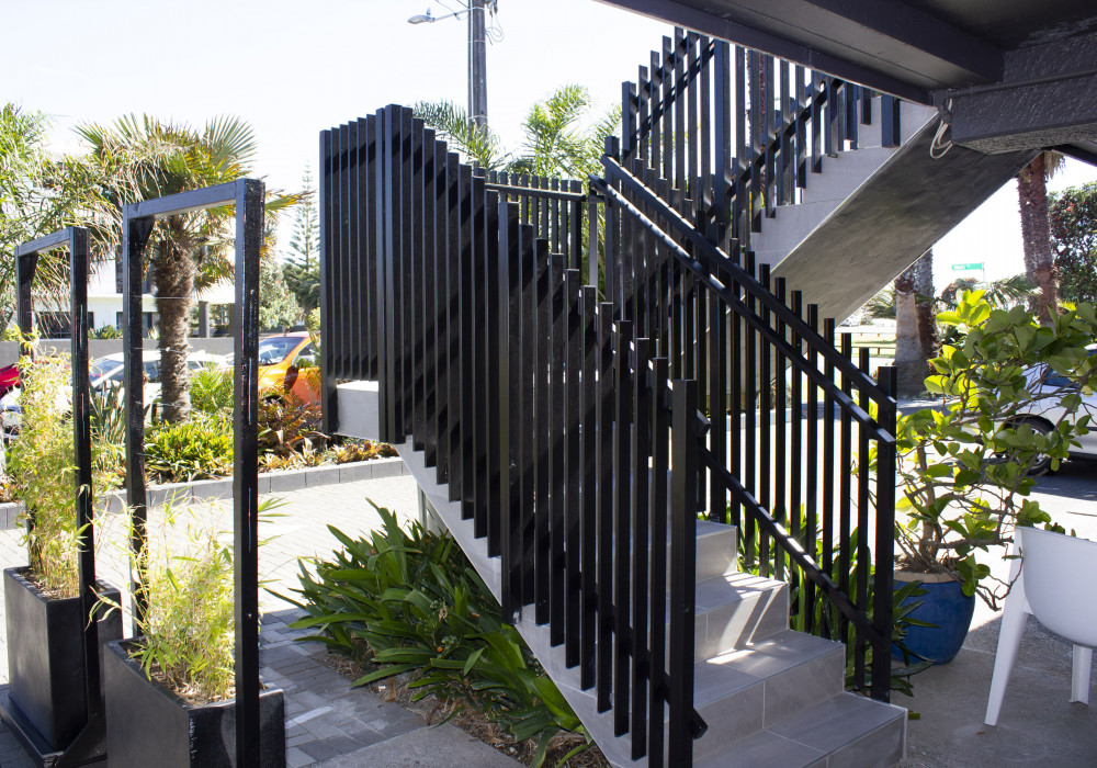 Provista Euro Fin Balustrades for Boutique Accommodation in Orewa