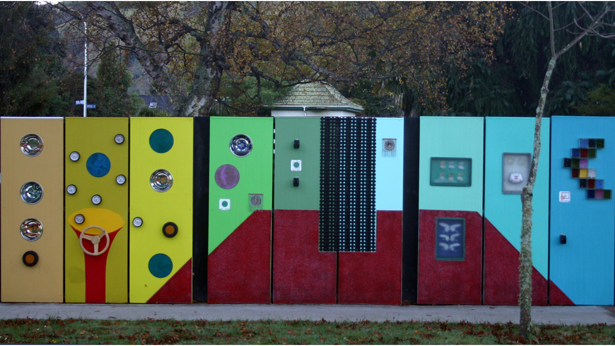 A sensory wall combines Resene colour with texture and interactive features to encourage students to touch, feel and enjoy the space.