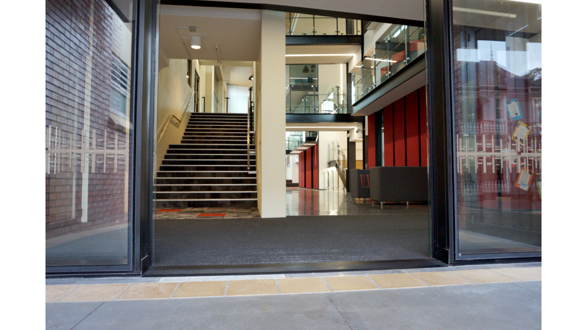 Kings School Remuera, Auckland, Entrance from internal courtyard.