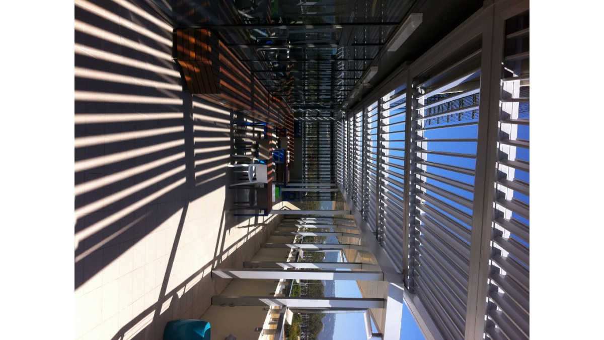 Louvretec Opening Roofs at Bond University. 