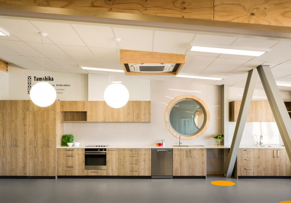 An Attractive and Hygienic Wall Lining for Redcliffs School