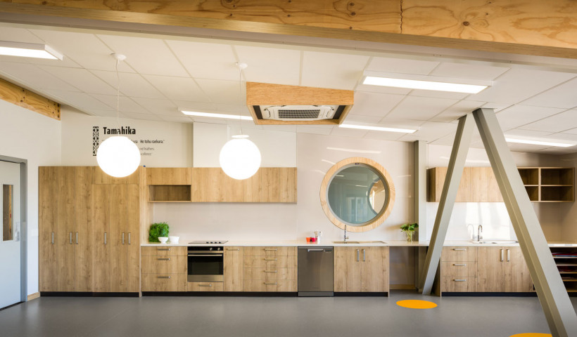 An Attractive and Hygienic Wall Lining for Redcliffs School